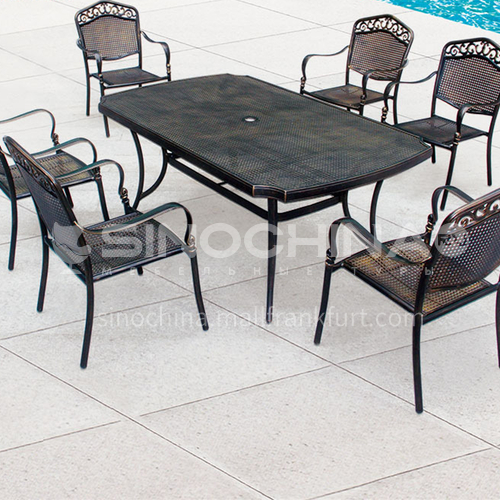 JOZL-TY018A outdoor table and chair combination, bronze new waterproof durable high quality